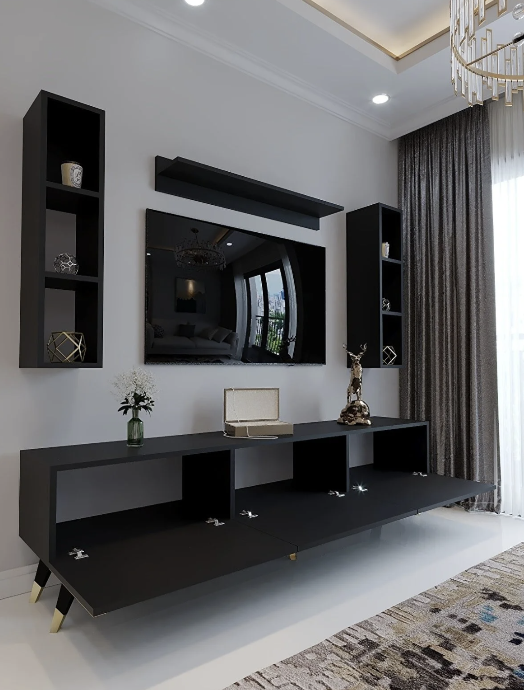 AMAHH HOME ტელევიზორის მაგიდა